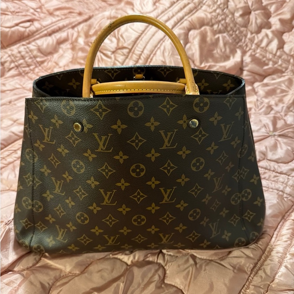 Louis Vuitton Montaigne GM Brown Monogram Tote VGUC